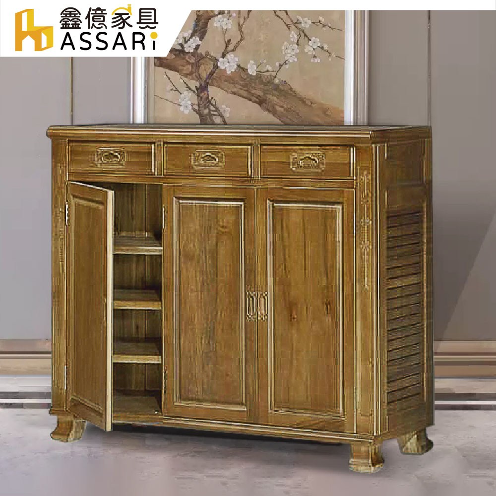 ASSARI-久山4.2尺樟木鞋櫃(寬127x深42x高109cm)｜家具床墊｜特力屋