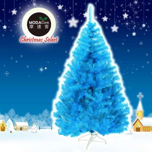 摩達客台製豪華型6尺(180cm)晶透藍色聖誕樹 裸樹(不含飾品不含燈