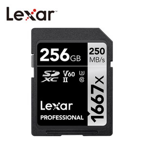 Lexar® 256GB1667x SDXC™ UHS-II 記憶卡