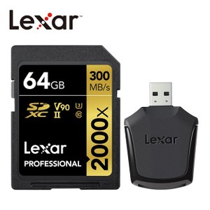 Lexar®64GB-2000xSDXC™ UHS-II V90記憶卡