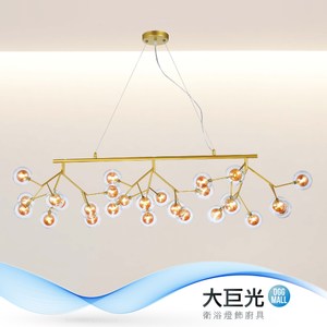 【大巨光】工業風-G4 LED 3W 27燈吊燈(ME-0281)