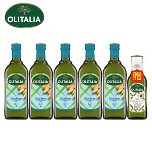 [特價]奧利塔玄米油1Lx5(贈特級初榨橄欖油250mlx1)