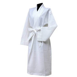 【花季】純品良織-高質感簡約時尚華菱格浴袍*1件組