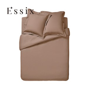 【ESSIX】100%長織棉科爾馬素色床包(紅陶色)-雙人(預購)