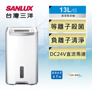 【SANLUX台灣三洋】13公升負離子清淨除濕機 SDH-130LD