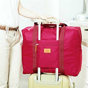 【挪威森林】日系高質感旅行箱防水收納包/旅行收納袋桃紅色