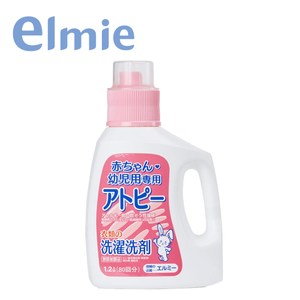 【日本愛兒美Elmie】敏感肌溫和嬰兒洗衣精1200ml