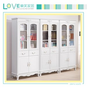 【LOVE樂芙】瓦溫妮莎歐風8尺組合書櫃