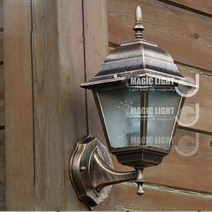 【光的魔法師 】小四方 古銅壁燈 復古戶外壁燈 美式陽台樓梯牆燈