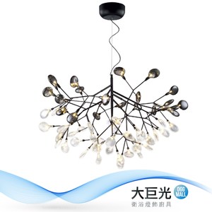 【大巨光】典雅風-G4 LED 1W 黃光-63燈吊燈(ME-0251