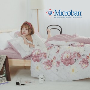 Microban《輕流華姿》美國抗菌雙人加大四件式兩用被床包組