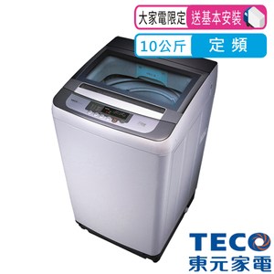 【TECO東元】10公斤人工智慧小蠻腰定頻洗衣機(W1038FW)