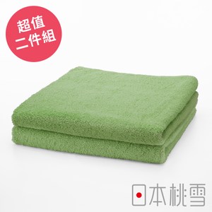 日本桃雪【飯店毛巾】超值兩件組 抹茶綠