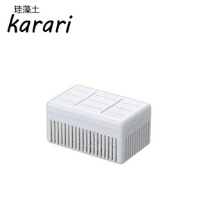 日本Karari珪藻土除溼+脫臭萬用盒白色