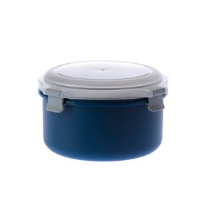 藏鮮二代/圓型隔熱餐盒/1000cc/粉/淺藍/深藍 混色