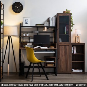特力屋 萊特書櫃門片配件 深木色 39x84x1.8cm