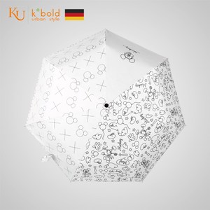 【德國kobold】迪士尼官方授權-7K晴雨兩用傘-簡筆塗鴉-白