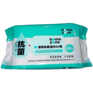 (組)HomeZone酒精抗菌溼巾80抽 12包