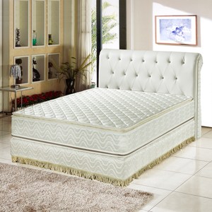 睡芝寶-正四線3M防潑水+護邊強化蜂巢式獨立筒床墊雙人5尺