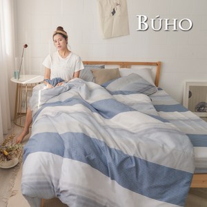 BUHO 雙人四件式舖棉兩用被床包組(北歐假期)