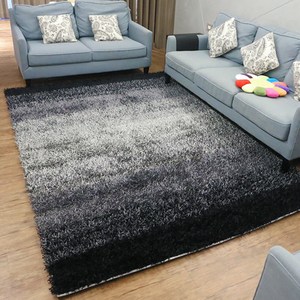 【YFS】極簡灰黑地毯 200x290cm 經典厚織長毛地毯 特殊處理