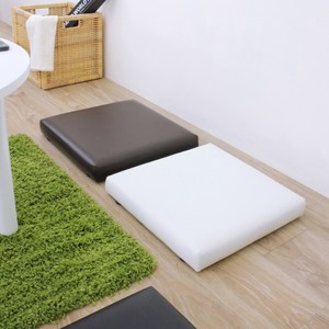 【頂堅】寬42公分-厚型沙發(皮革椅面)和室坐墊(三色)-加贈防滑腳墊白色