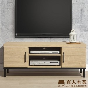 【直人木業】Light industrial 輕工業風121CM電視櫃