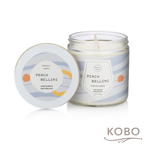 【KOBO】 美國大豆精油蠟燭-蜜桃貝里尼-450g/可燃燒65hr