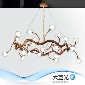 【大巨光】工業風-G4 LED 3W 24燈吊燈(ME-0273)