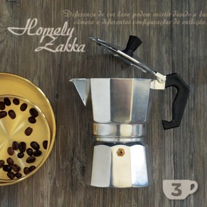 【Homely Zakka】義式經典風格角型咖啡壼/摩卡壼(3杯)