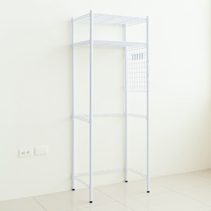 【dayneeds】輕型60X45X180公分冰箱架(含PP板+掛勾)白色