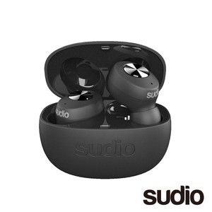 【Sudio】瑞典設計 真 無線藍牙耳機(Tolv / 黑)