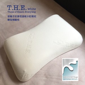 T.H.E.銀離子抗菌恆溫親水記憶枕-蝶型側睡型 釋壓透氣不悶熱 可拆洗舒柔表布