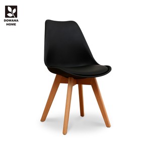 【多瓦娜】捷琳舒適DIY造型皮餐椅/黑色