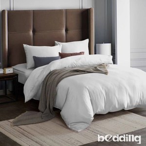 BEDDING-吸濕排汗天絲-特大薄床包兩用被套四件組-本白