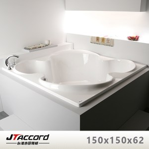 【台灣吉田】T401-150 壓克力浴缸(空缸)150x150x62cm