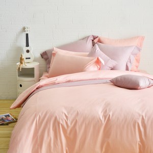 Cozy inn簡單純色-200織精梳棉床包-單人(多款顏色任選)莓粉