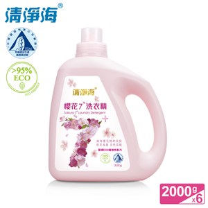清淨海 櫻花7+系列洗衣精 2000g (6入組)