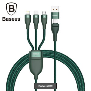 Baseus倍思Type-C/USB二轉三100W快充傳輸線1.2M