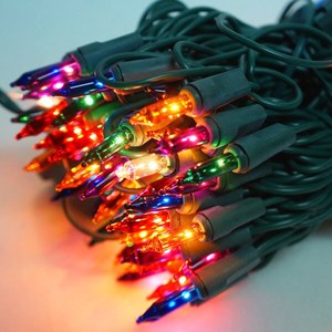 摩達客 聖誕燈串-100燈彩色樹燈(鎢絲燈-浪漫四彩色)(可搭聖誕樹)