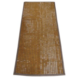 精緻碳化棉繩窄邊麻將竹床蓆 單人