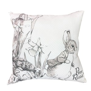 台製MIT-比得兔Peter Rabbit經典系列抱枕-水墨側跑兔