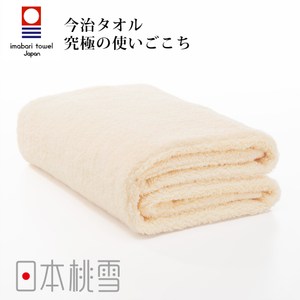 日本桃雪【今治超長棉浴巾】米色